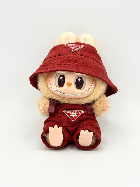 Labubu Designer Clothing Set - Maroon