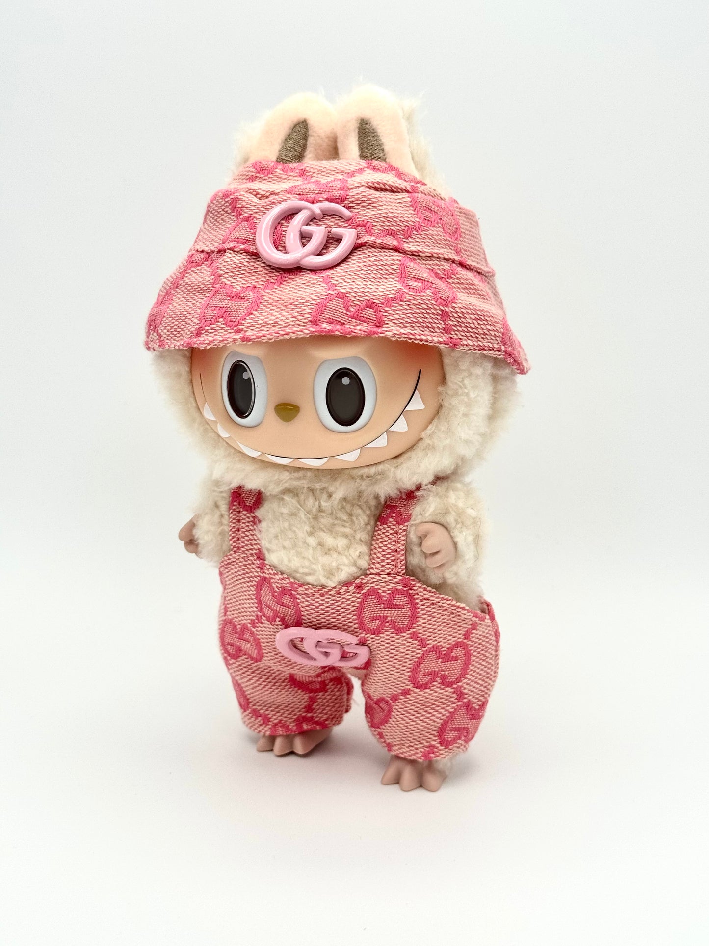 Labubu Designer Clothing Set - Pink Monogram