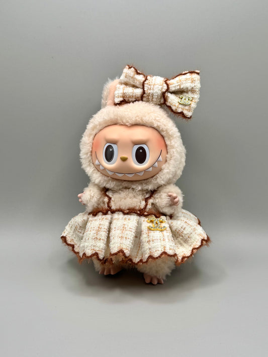 Labubu Designer Clothing Set - CC Inspired (Cream)