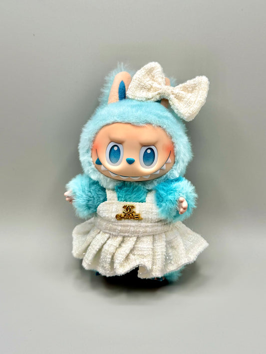 Labubu Designer Clothing Set - CC Inspired (White)