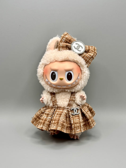 Labubu Designer Clothing Set - CC Inspired (Tan)
