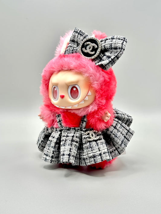 Labubu Designer Clothing Set - CC Inspired (Silver)